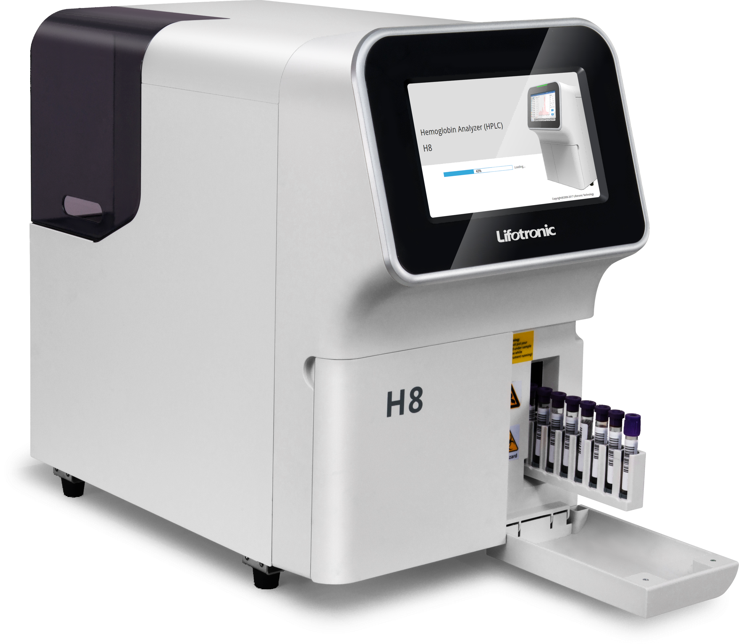 Analyseur d'hémoglobine par chromatographie liquide (HPLC). H8